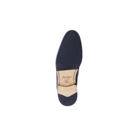 Richelieu homme Noir semelle cuir avec patin - GRAKLEY