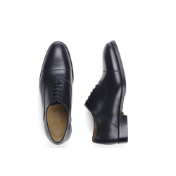 Richelieu homme Noir semelle cuir avec patin - GRAKLEY
