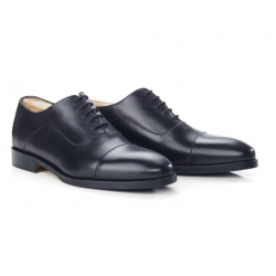 Richelieu homme Noir semelle cuir avec patin - GRAKLEY
